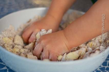 Baking a banana loaf with your kids