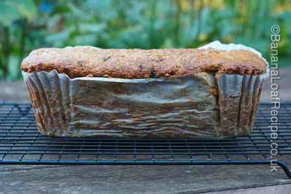 Cool your banana loaf cake on a wire rack
