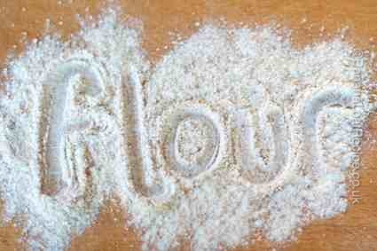 Flour written in flour Image