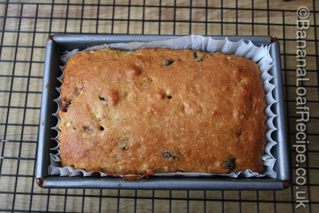 Gluten-free Banana bread cooling